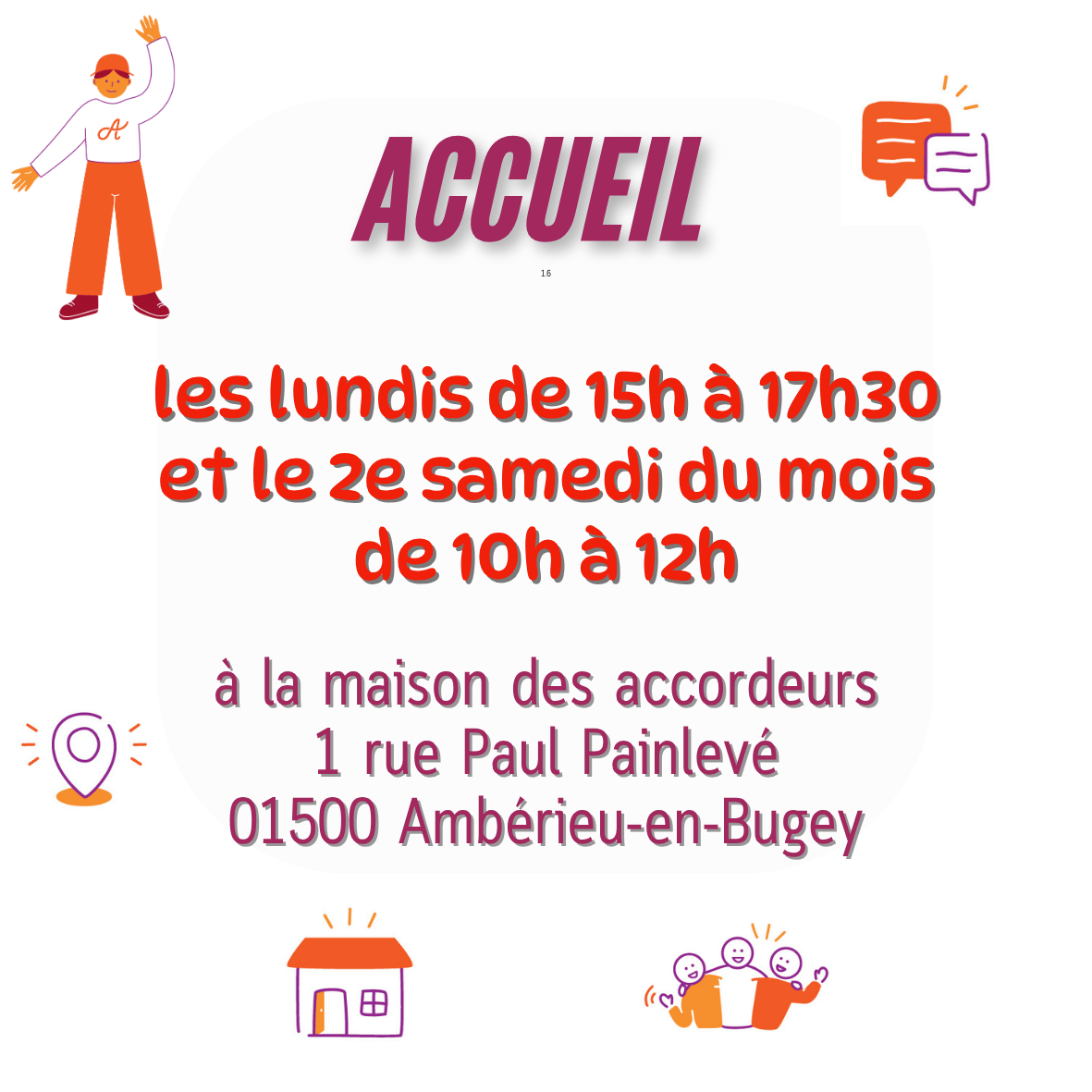 horaires d'accueil